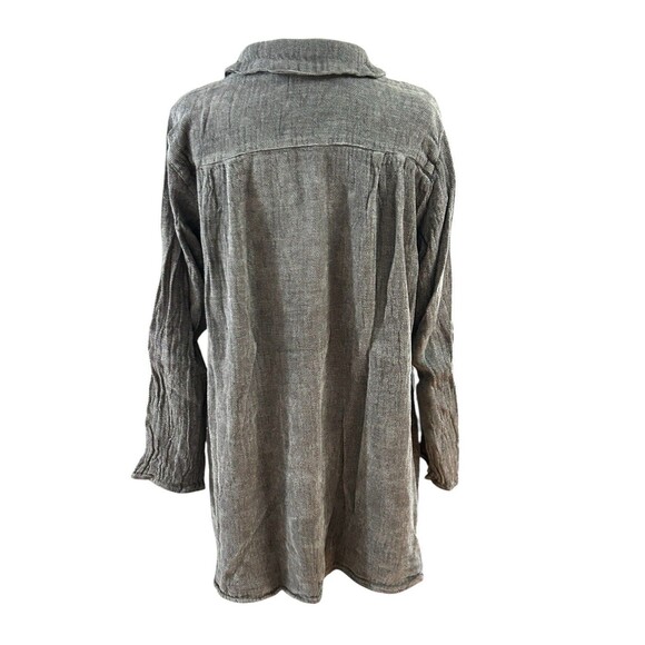 CP Shades NWT Button Down Tunic Sz M Linen Blend - Picture 4 of 6